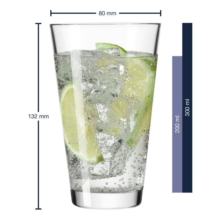 Leonardo Ciao plus Longdrinkglas 0,3 L - 6 st.