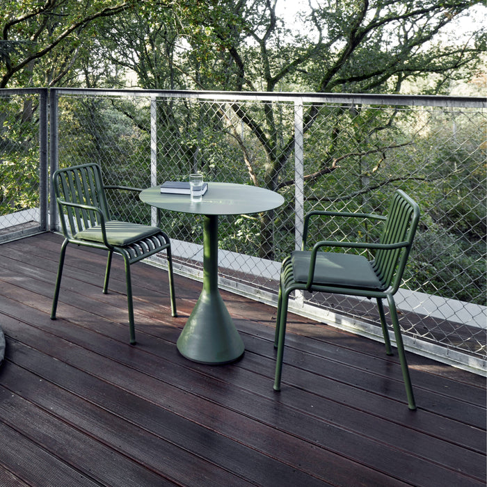 HAY Palissade Cone Tafel Ø 70 cm - Olijfgroen