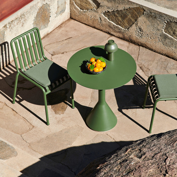 HAY Palissade Cone Tafel Ø 90 cm - Olijfgroen