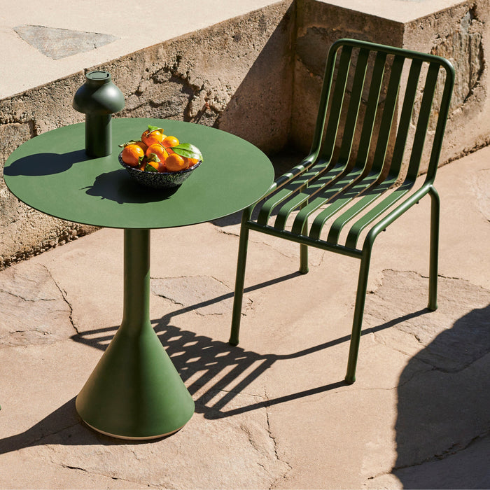 HAY Palissade Cone Tafel Ø 90 cm - Olijfgroen