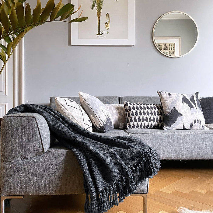 Malagoon Anthracite Solid Plaid 125 x 150 cm