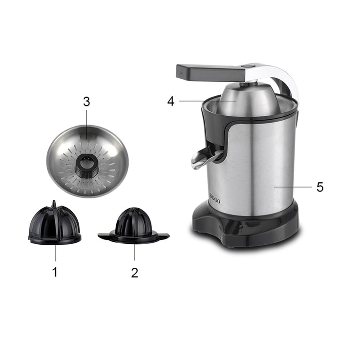 Sogo Elektrische Citrusjuicer Rvs