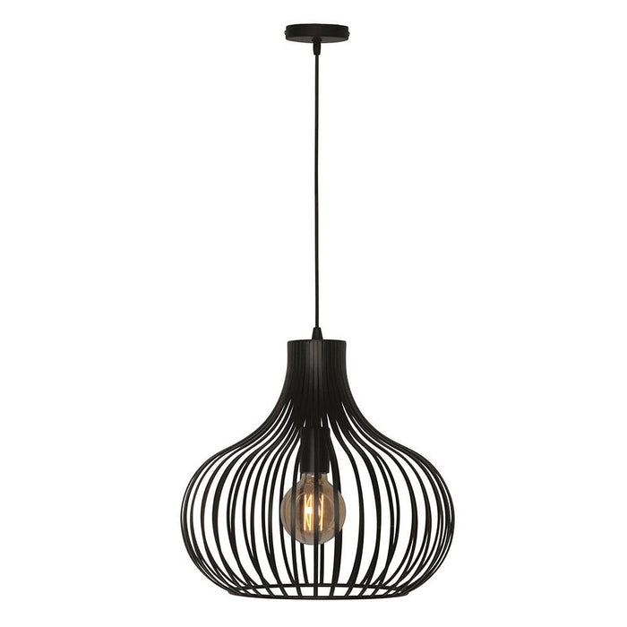 Freelight Hanglamp Aglio Mat Zwart 38cm