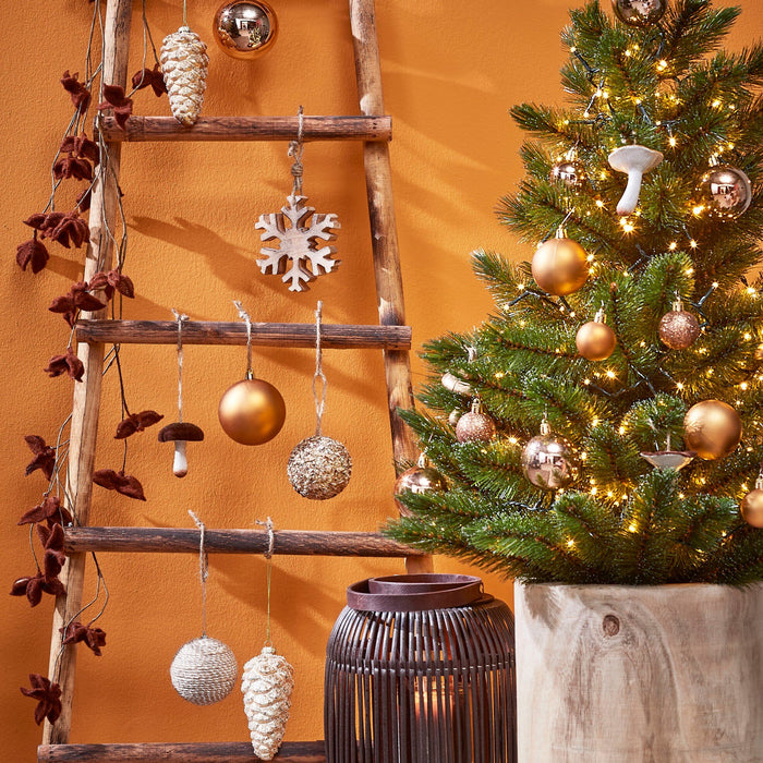 House of Seasons Ladderrek - L29 x B49 x H119 cm - Bruin