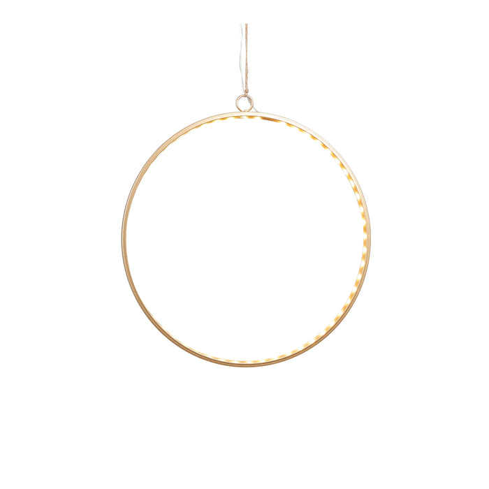 House of Seasons Decoratie Cirkel Kerst Sfeerverlichting Ø 30 cm - Goud