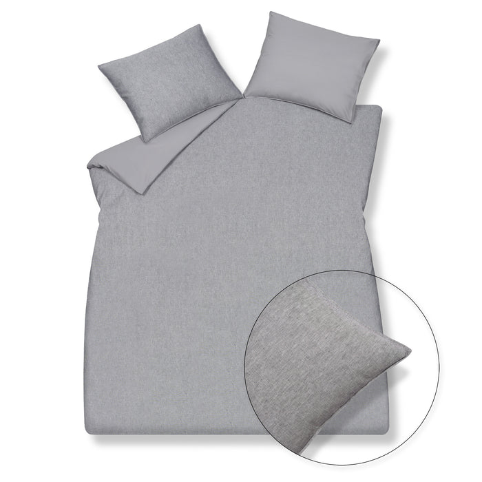 Vandyck Dekbedovertrek PURE 29 Grey 200x220 cm (linnen/katoen)