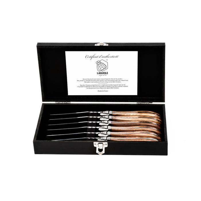 Laguiole Style de Vie Luxury Line Steakmessenset 6 st.