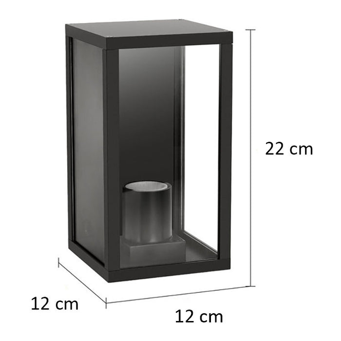 Ylumen Buitenlamp Baarn H 22 cm zwart