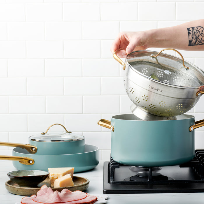 Greenpan Padova Kookpan Ø 24 cm + Vergiet