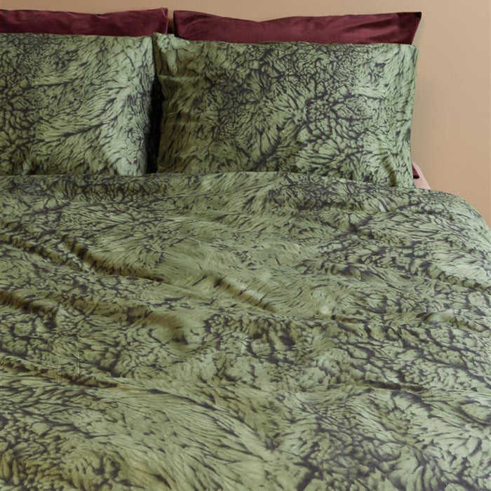 At Home by Beddinghouse Feel Warm Dekbedovertrek 140 x 220 cm - Groen