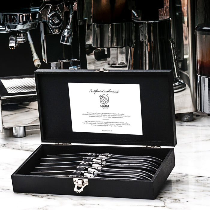 Laguiole Style de Vie Luxury Line Steakmessenset 6 st.