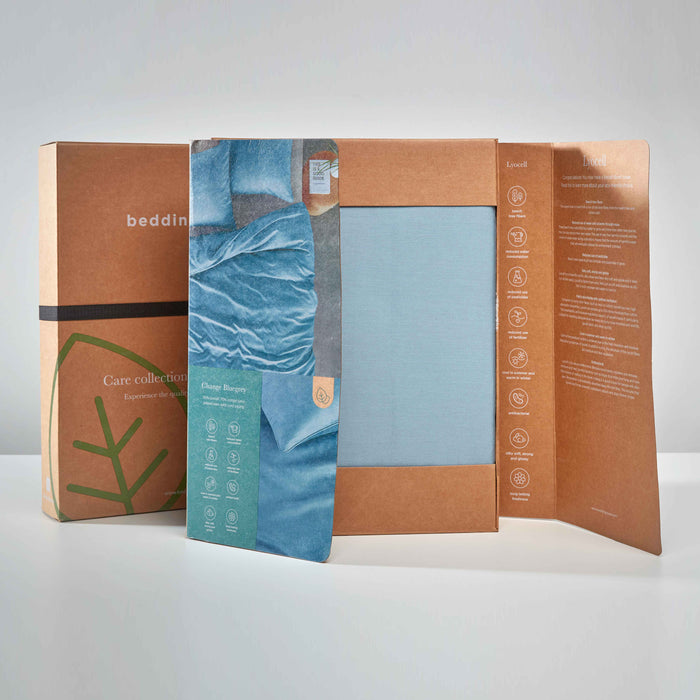 Beddinghouse Organic Basic Dekbedovertrek 200 x 200/220 cm - Blauw