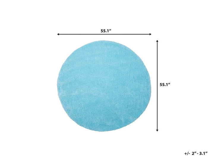 Beliani - DEMRE - Shaggy vloerkleed - Blauw - 140 cm - Polyester