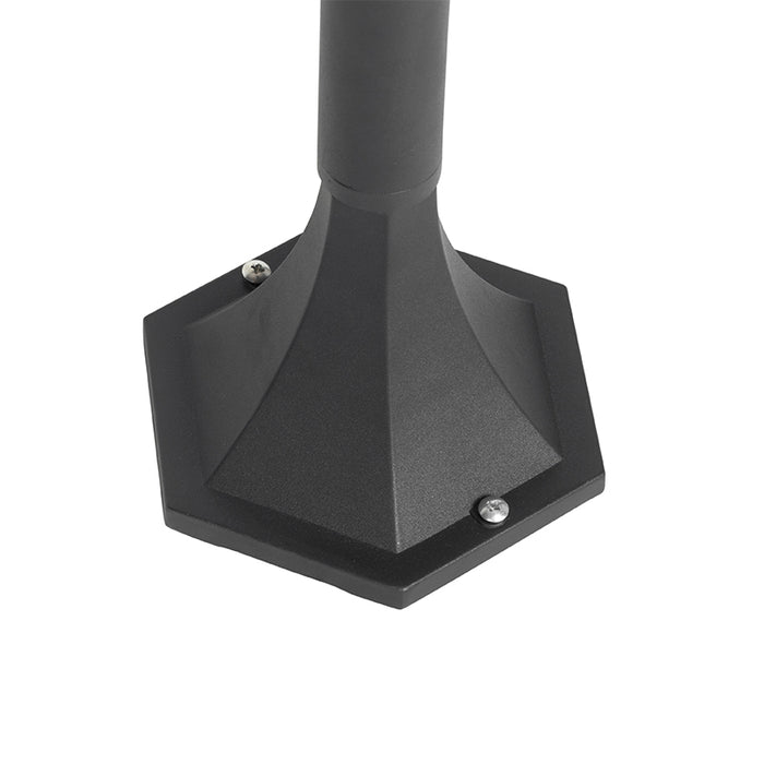 QAZQA Modern buiten paaltje zwart 100 cm IP44 - Marcel