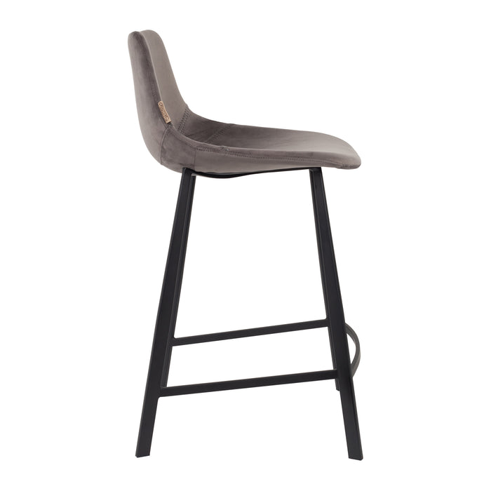 Dutchbone Franky Velvet Barkruk