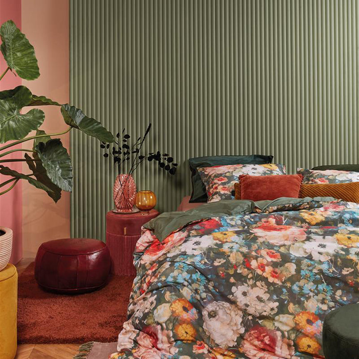 At Home by Beddinghouse History Dekbedovertrek 240 x 220 cm - Groen