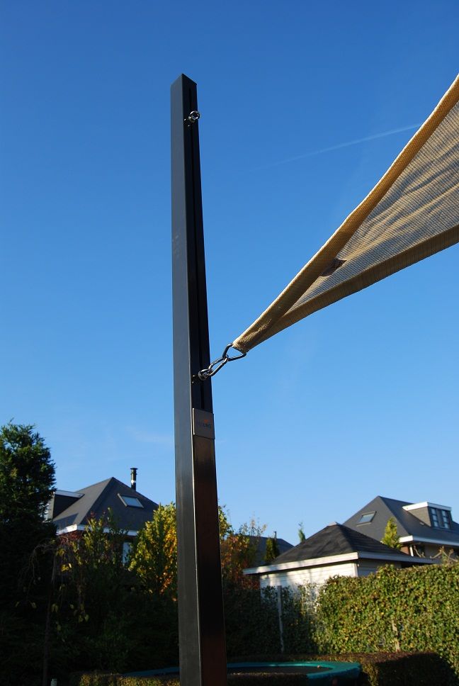Nesling Paal met flex oog Antraciet 7 x 7 x 250 cm
