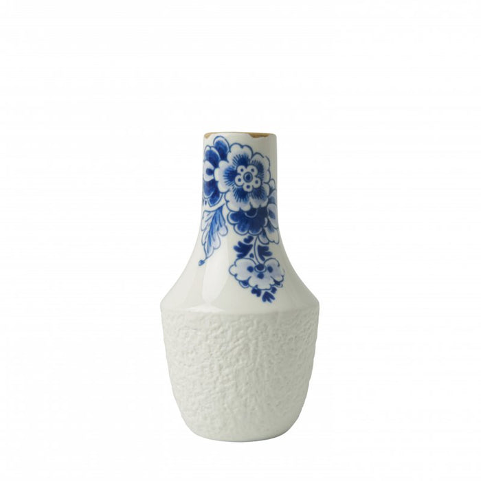 Heinen Delfts Blauw | Blauw Bloesem vazen - set - 3 stuks