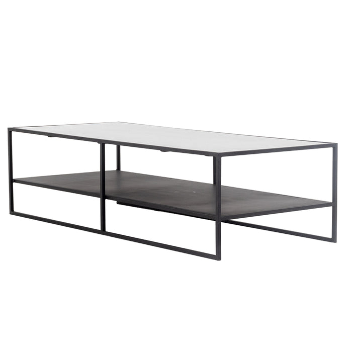 Giga Meubel  Salontafel Wit Marmer - Rechthoekig 140cm - Tafel Alba