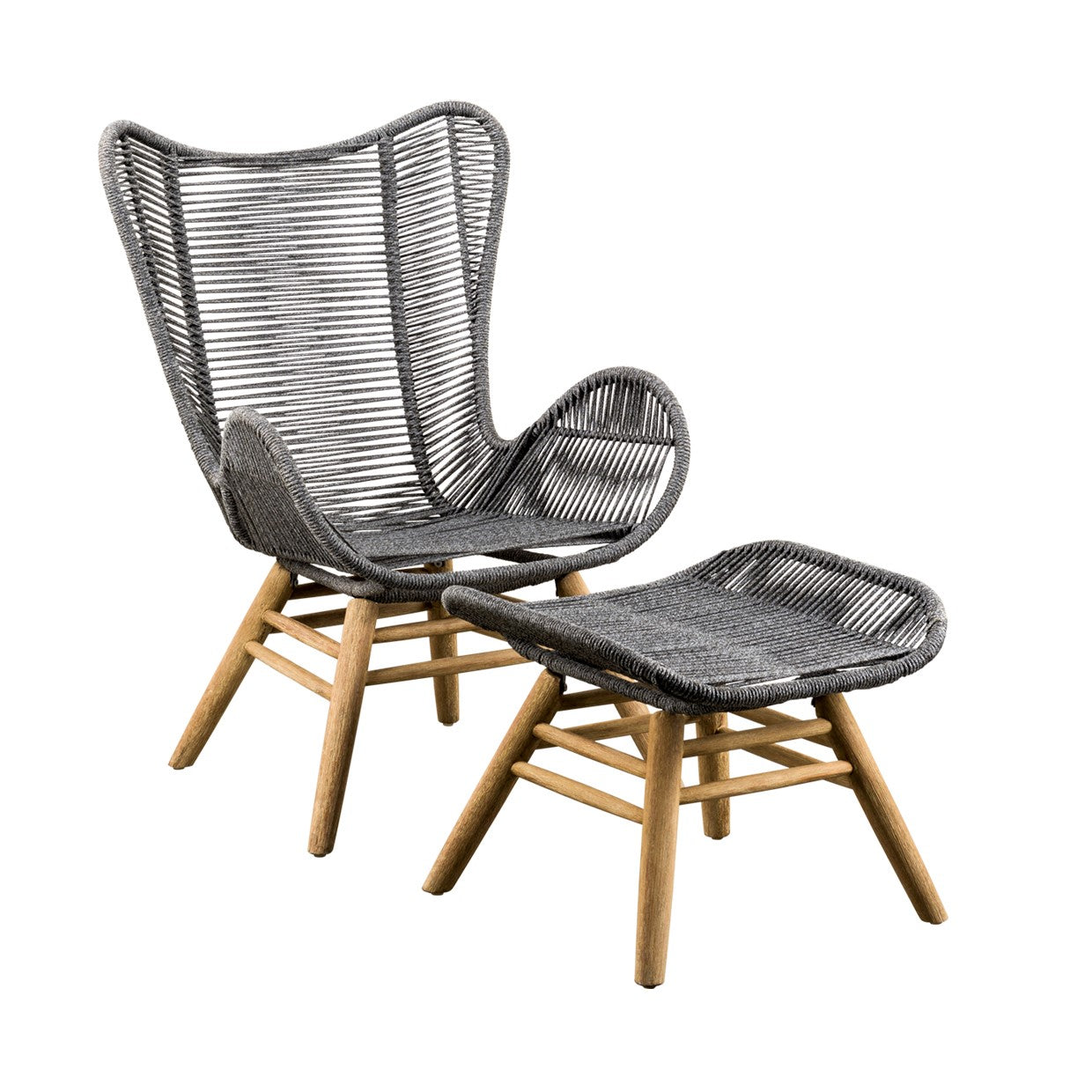 Suns Kreta Loungestoel met Hocker