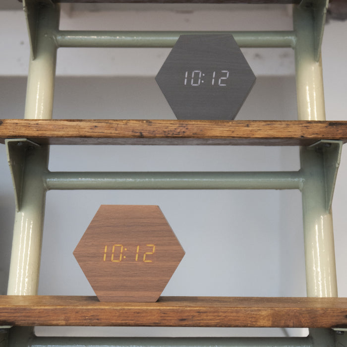 Karlsson Hexagon Wekker 13 x 11 cm