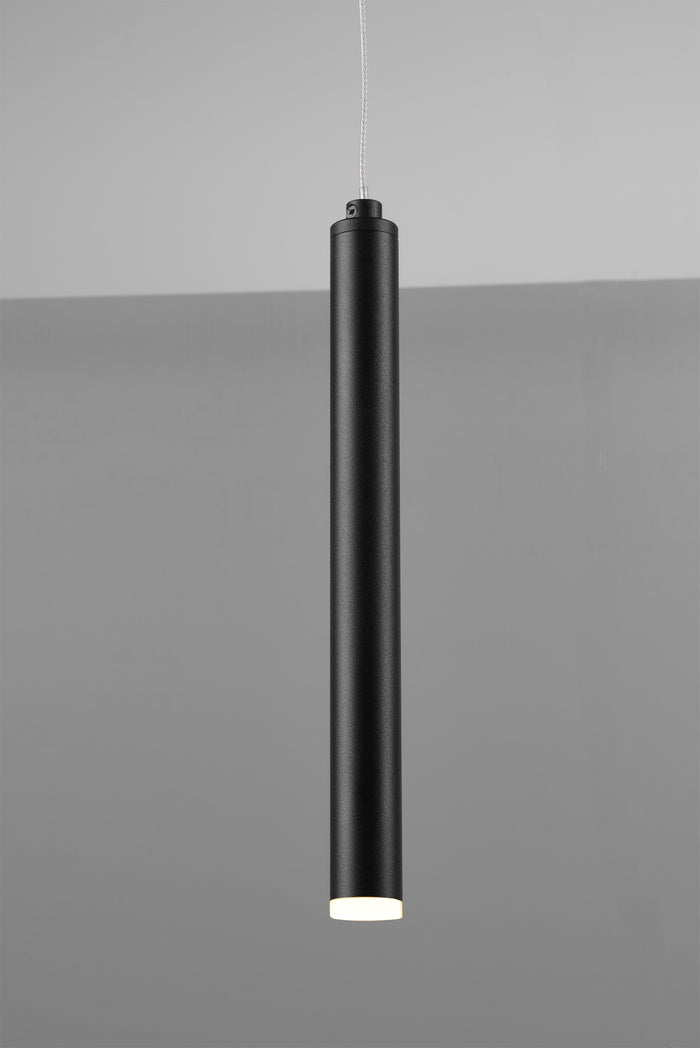 TRIO - Hanglamp Tubular Zwart 115 cm  .
