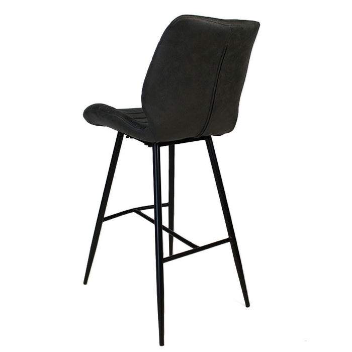 Bronx71 Industriële barkruk Morris antraciet 71 cm