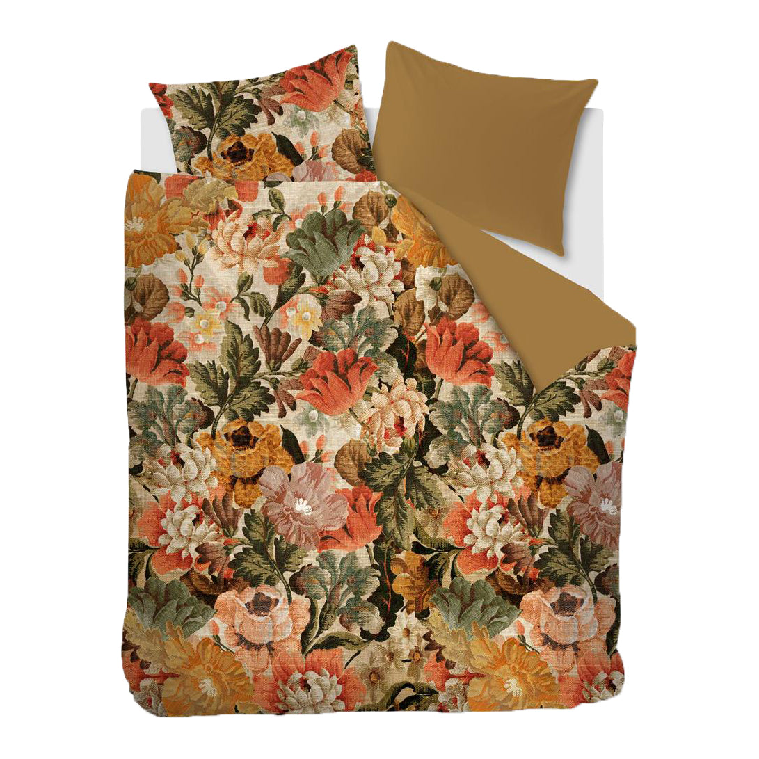 At Home by Beddinghouse Memory Dekbedovertrek 240 x 220 cm - Okergeel