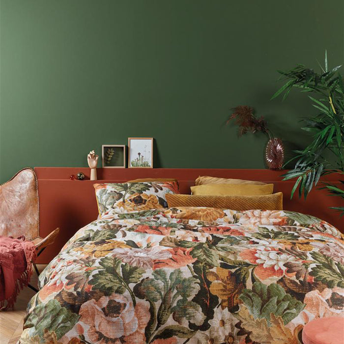 At Home by Beddinghouse Memory Dekbedovertrek 240 x 220 cm - Okergeel