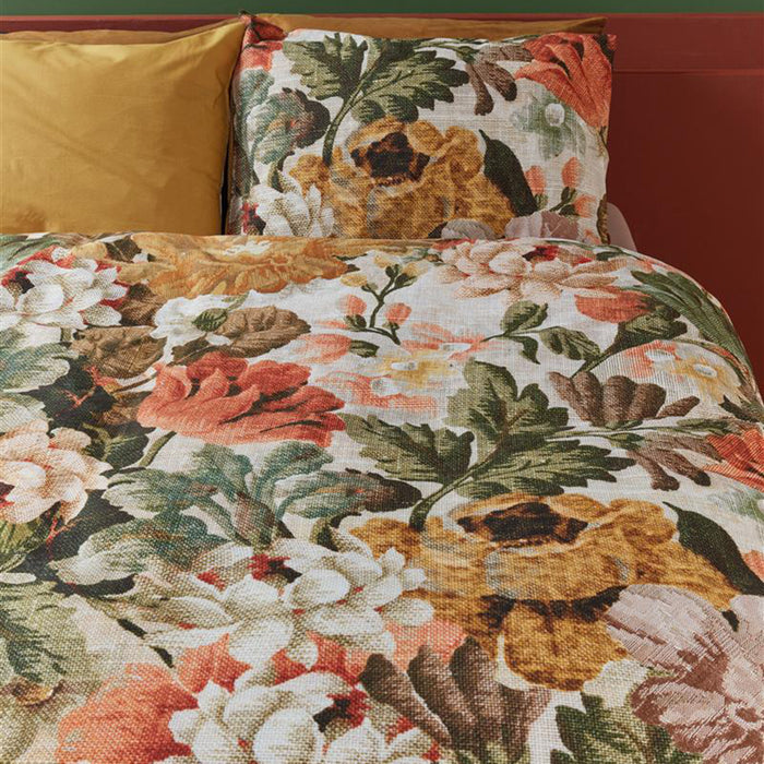 At Home by Beddinghouse Memory Dekbedovertrek 240 x 220 cm - Okergeel