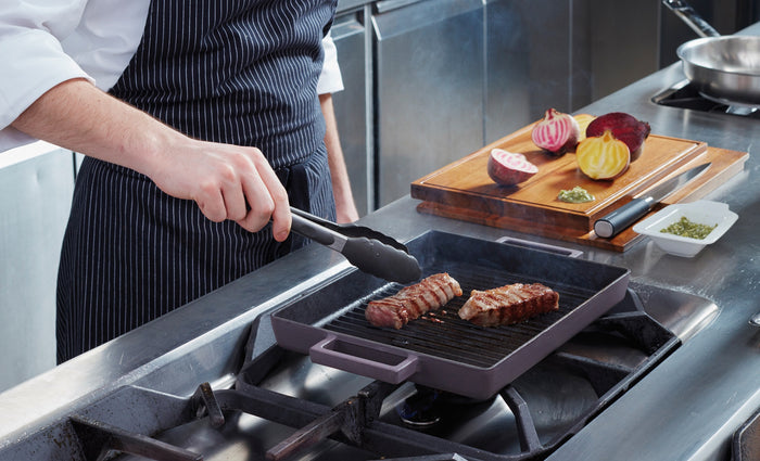 Sambonet - Grillpan Rechthoek Paars 32 cm x 26 cm - Sambonet