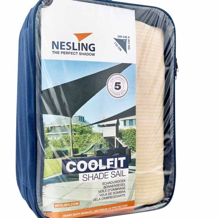 Nesling Coolfit Schaduwdoek Gebroken Wit 500 x 500 x 710 cm
