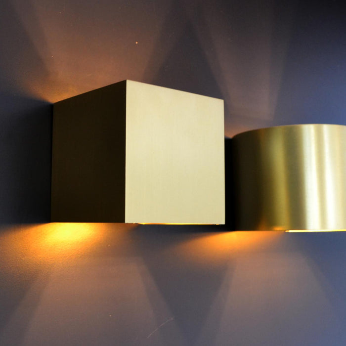 Lucide XIO Wandlamp - Mat Goud | Messing