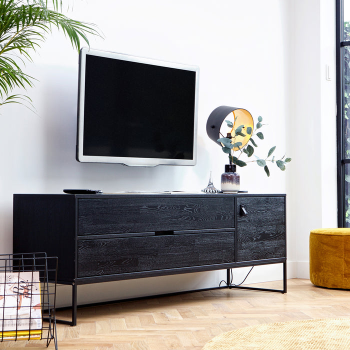 WOOOD Silas Tv-meubel B 180 cm - Black Night