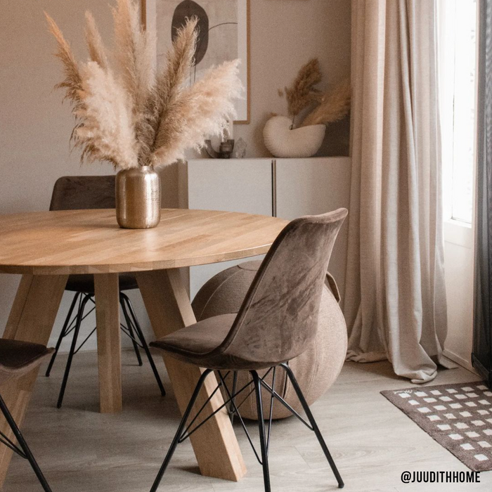 Kick kuipstoel Velvet - Roze