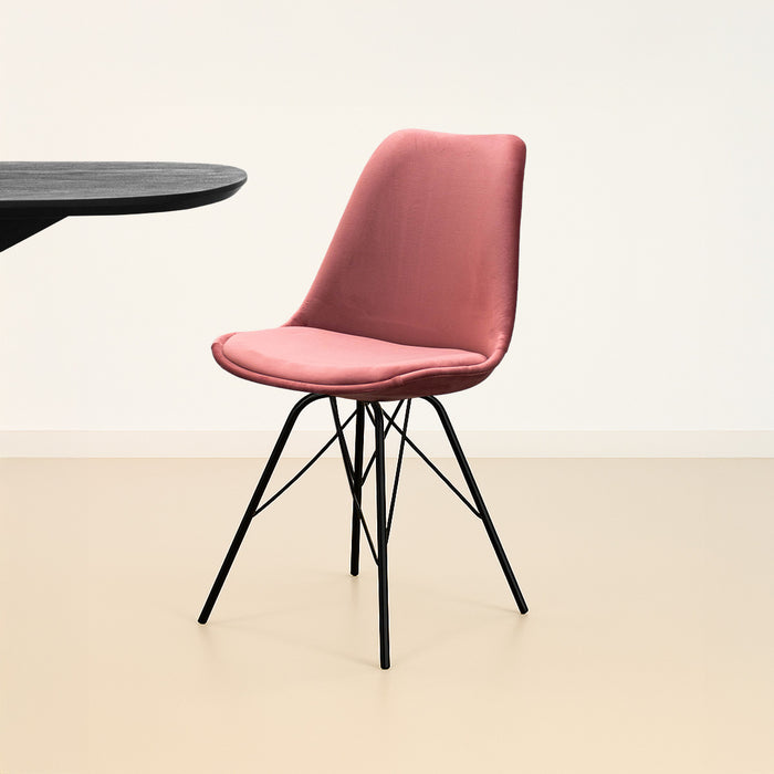 Kick kuipstoel Velvet - Roze
