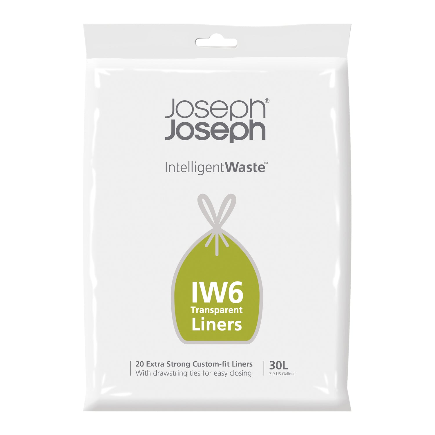 Joseph Joseph Intelligent Waste Totem Max Transparant Afvalzak IW6 30 Liter - 20 st.