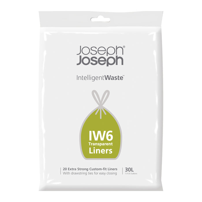 Joseph Joseph Intelligent Waste Totem Max Transparant Afvalzak IW6 30 Liter - 20 st.
