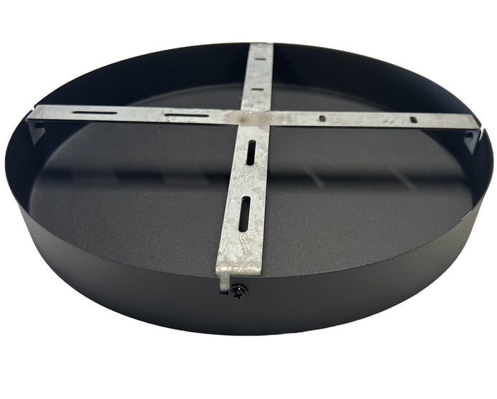 Freelight Plafondplaat Mat Zwart  45cm Ø