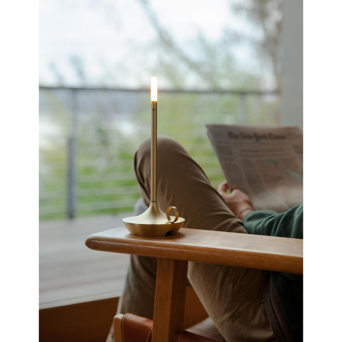 Graypants Wick tafellamp LED oplaadbaar zwart
