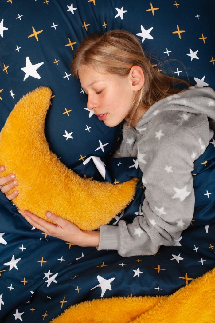 Mistral Home-Dekbedovertrek-100% katoen-140x200+65x65cm-Blauw