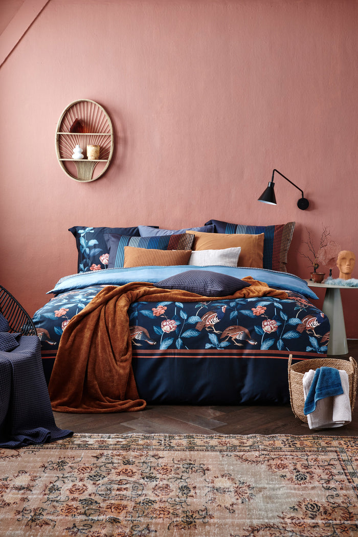 Vandyck Dekbedovertrek INFINITE MIRROR Storm Blue 240x220 cm