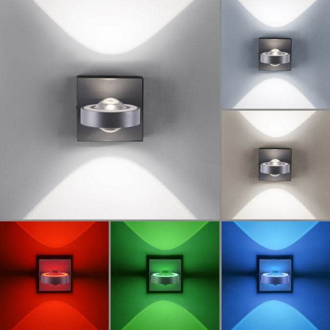 Paul Neuhaus Wandlamp Q-MIA Antraciet Led Smart Home