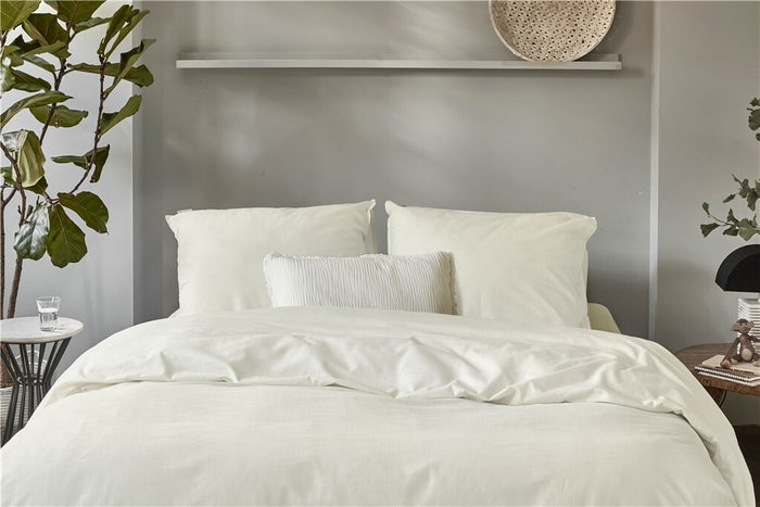 Walra - Dekbedovertrek Vintage Cotton - 240x220 - Naturel