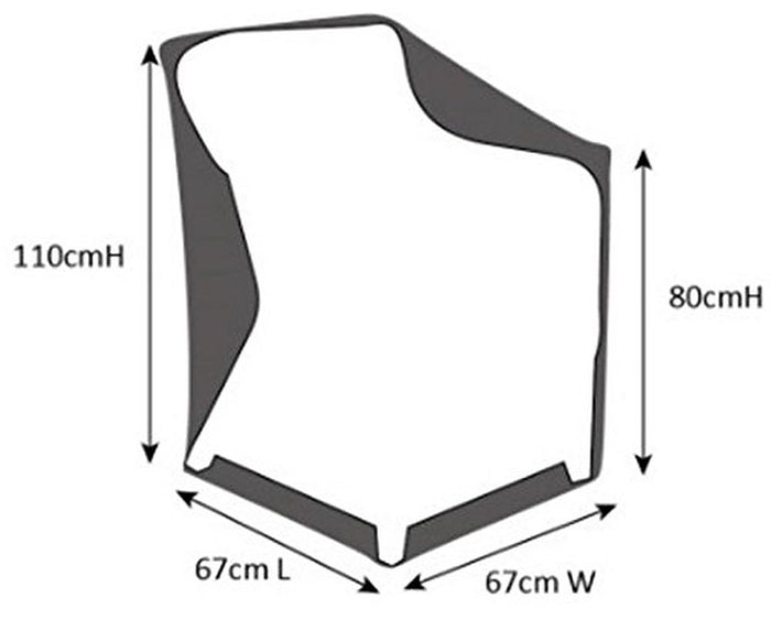 SORARA Beschermhoes tuinmeubel Stoel 110|80 x 67 x 67 cm