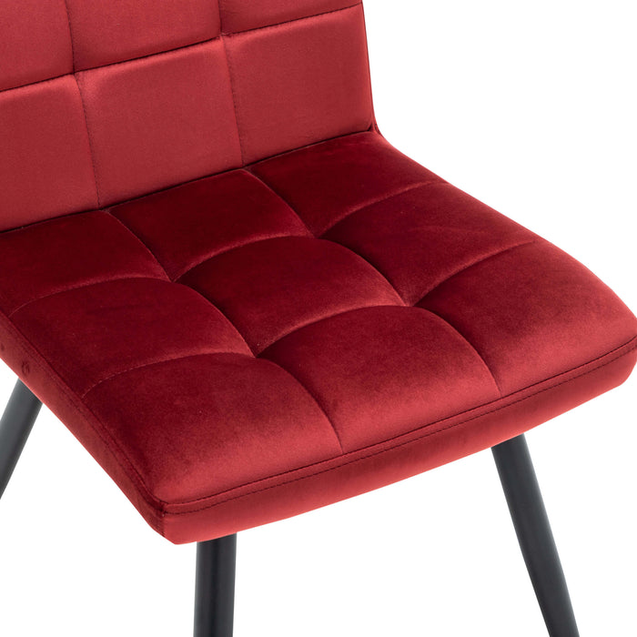 Furnihaus Eetkamerstoel Collin - Bordeaux - Set van 6