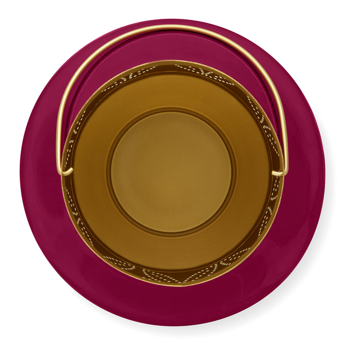 Pip Studio Enamelled Lantaarn 29 cm - Donkerroze