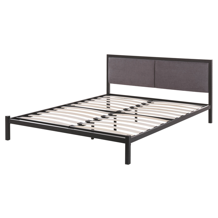 Beliani - CLAMART - Tweepersoonsbed - Zwart - 160 x 200 cm - Metaal