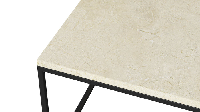 Aime Té Marmeren Salontafel Vierkant - Crema Marfil Beige