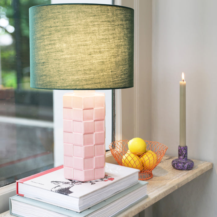 &k amsterdam Check Lamp - Roze